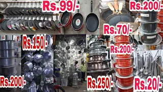 అల్యూమినియం వంట సామాన్లు wholesale shop Haul At BegumBazar Hyderabad