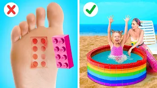 CÓMO DIVERTIRSE CON LEGOS 🤩 Increíbles Ideas DIY Para Juegos Y Juguetes Por 123 GO! Challenge