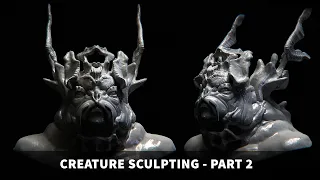 Creature Sculpting in Zbrush - Part 2