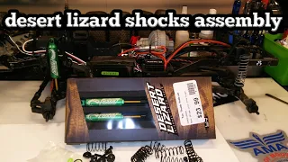 Desert Lizard internal spring shocks by yeah racing SCX10 ll upgrades