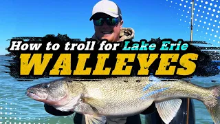 How To Troll For Lake Erie Walleyes | Awesome Action!