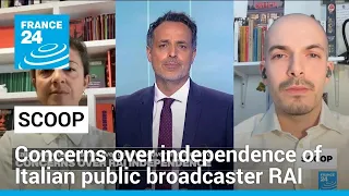Italian government accused of turning public broadcaster RAI into propaganda machine • FRANCE 24