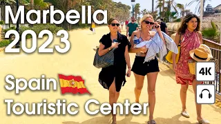 Marbella 🇪🇸 A Very Popular Promenade, Touristic Center [ 4K ] Walking Tour