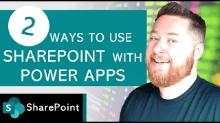 What are the two ways that you can use Power Apps and SharePoint?