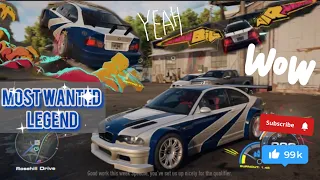 BMW M3 GTR 😱💥most wanted legend is back (free roam) | need for speed unbound 2024 gameplay