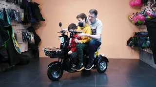 Электротрайк RuTrike Шкипер, этот скутер везет троих