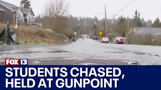 Kent students chased, threatened and held at gunpoint | FOX 13 Seattle