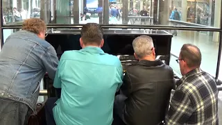 Four Dudes Smash A Public Piano