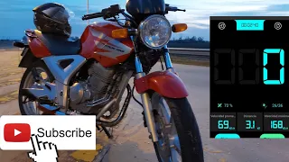 Velocidad máxima GPS Honda twister 250 🚀 Nuevo Récord de velocidad...