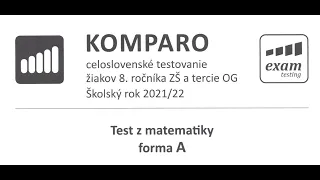 KOMPARO - Matematika 8. ročník (školský rok 2021/22)