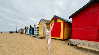 Прогулка по известному пляжу Мельбурна Австралии. Most iconic and photographed sites of Melbourne.