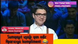 Sumqayit usagi ve Aparici Kompliment sozler