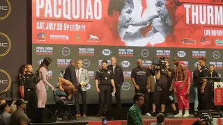 WOW!! Omar Figueroa Jr and SWAG-Denis Ugas EPIC Face-OFF Following Weigh-Ins