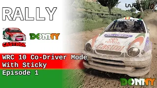 Rally | WRC 10 Co-Driver Mode with Sticky | Episode 1