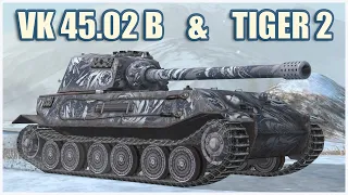 VK 45.02 (P) Ausf. B & Tiger II • WoT Blitz Gameplay