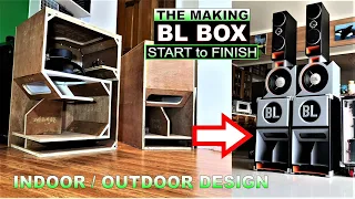 Speaker Box "THE MAKING" Start to Soundtest - Designed for Indoor Outdoor for Sub or Instrumental