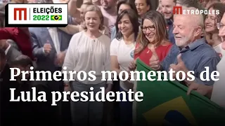 As primeiras horas de Luiz Inácio Lula da Silva (PT) como presidente eleito