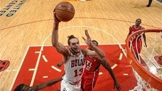 Joakim Noah's Triple-Double Leads the Bulls Over the Hawks