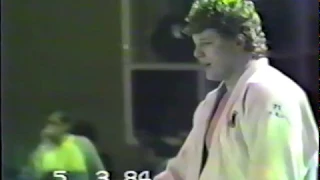 European Judo Championships Liege 1984 +95kg Final Alexander Von der Groeben v Dietmar Pufahl