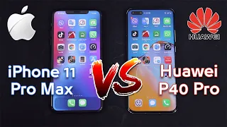 iPhone 11 Pro Max vs Huawei P40 Pro - Speed Test Comparison - هواوي بي 40 برو ضد ايفون 11 برو ماكس