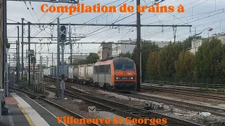 Compilation de trains à Villeneuve St Georges