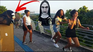 Nun Prank Scaring Pretty 😍 Brazilian ladies with lots of screams.