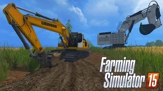 Escavadeiras no Atoleiro - Farming Simulator 2015