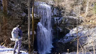Virgin Falls State Natural Area - Beautiful Winter Solo Hiking