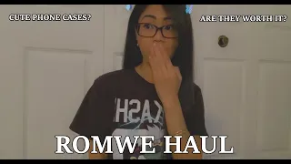 ROMWE HAUL - CUTE PHONE CASE & ARE THESE PANT EVEN JEAN!?