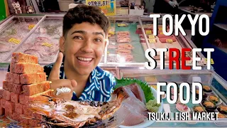 Tokyo Street Food Tour🇯🇵Tsukiji Fish Market (100 Dollar Challenge)
