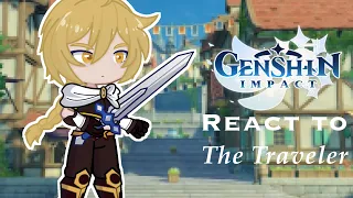 Genshin Impact react to Traveler || Aether mc || Part 1/2