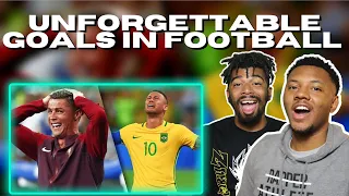 AMERICANS REACT To Unforgettable Goals In Football ● Football Greatest Moments