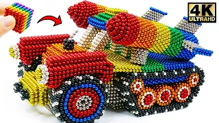 DIY How To Make Giant Sci Fi Tanks From Magnetic Balls (Satisfaction)