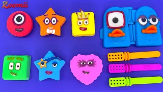 Numberblocks - Satisfying Video l How to Make Playdoh Ice Cream with Numberblocks ASMR