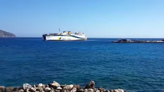 Bluestar Ferry arrives @ Karpathos...