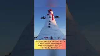 World's tallest snowman ⛄😍