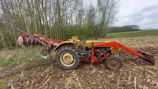 Talerzowanie c360 na 4 biegu po kukurydzy na ziarno