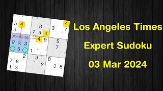 Los Angeles Times Expert Sudoku 03 Mar 2024 - Sudoku From Zero To Hero