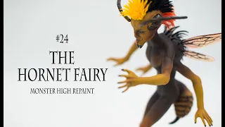 The Hornet Fairy - it's a BOY!!! My first fully male doll repaint - Monster High OOAK Doll Figurine