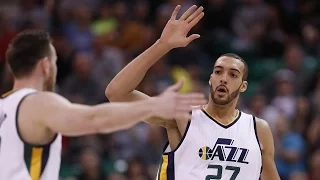 Rudy Gobert vs Trail Blazers (04/04/2017) - 20 Pts, 11 Rebs, 3 Blocks, 6-6 FGM!