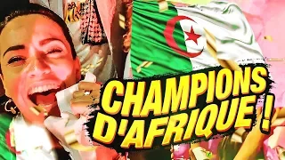 LES ALGÉRIENS CHAMPIONS D'AFRIQUE : LA FOLIE À PARIS !