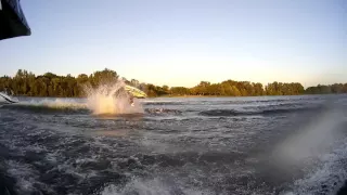 Jet ski and boat crash