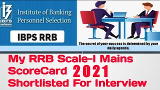 My RRB PO Mains(2021)Scorecard After Interview  #ibps #sbi #ibpsclerk #ibpspo