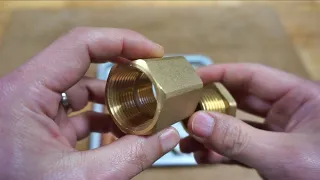 Making brass mallets with pipe connection parts