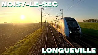 Cabride de NOISY à LONGUEVILLE, heure de pointe au lever du jour sur la Ligne 4