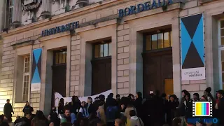 1er jour d'occupation de la Fac de la Victoire, Bordeaux