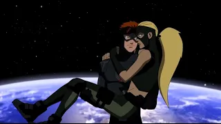 Young Justice- All member kiss on Happy New Year season 1 ep 26