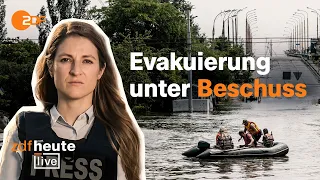 Beschuss in Cherson: Alica Jung bei deutschem Helfer und im Gespräch mit Ex-General | ZDFheute live