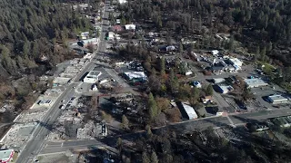 PARADISE CA TOWN DESTROYED BY FIRE AERIAL VIEW 12-3-18