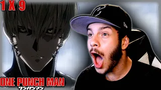 YOU GUYS WEREN'T LYING!!! One Punch Man 1x9 "Unyielding Justice" REACTION!!!